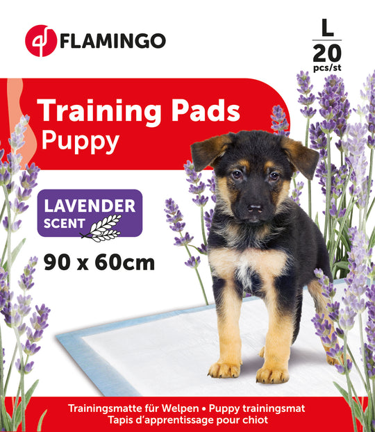 Lavender-scented puppy training pads, size 3