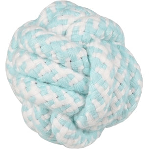 Green rope ball dog toy, 6 cm