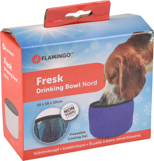 Cooling travel water bowl for dogs