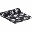 Esma black paw-print fleece pet blanket, 100 × 150 cm