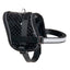 Teeny black dog harness, 36–46 cm