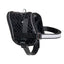 Teeny black dog harness, 31–40 cm