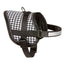 Teeny black and white dog harness, 26–35 cm