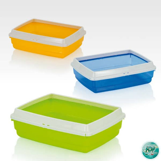 Small cat litter tray with rim, size 1