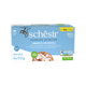 Schesir tuna with sea bass wet cat food, 6 × 50 g, multipack