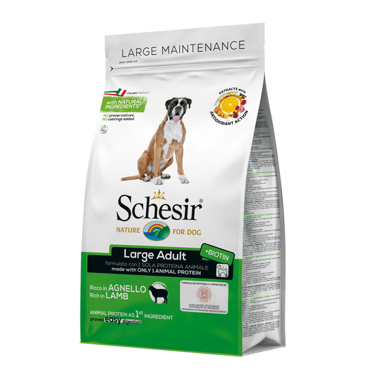 Schesir Large lamb dry dog food, 3 kg