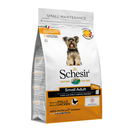 Schesir Small Maintenance chicken dry dog food, 800 g