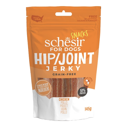 Schesir Hip & Joint dog treat strips, 145 g