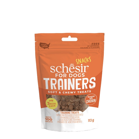 Schesir Snack Trainers chicken dog training treats, 113 g