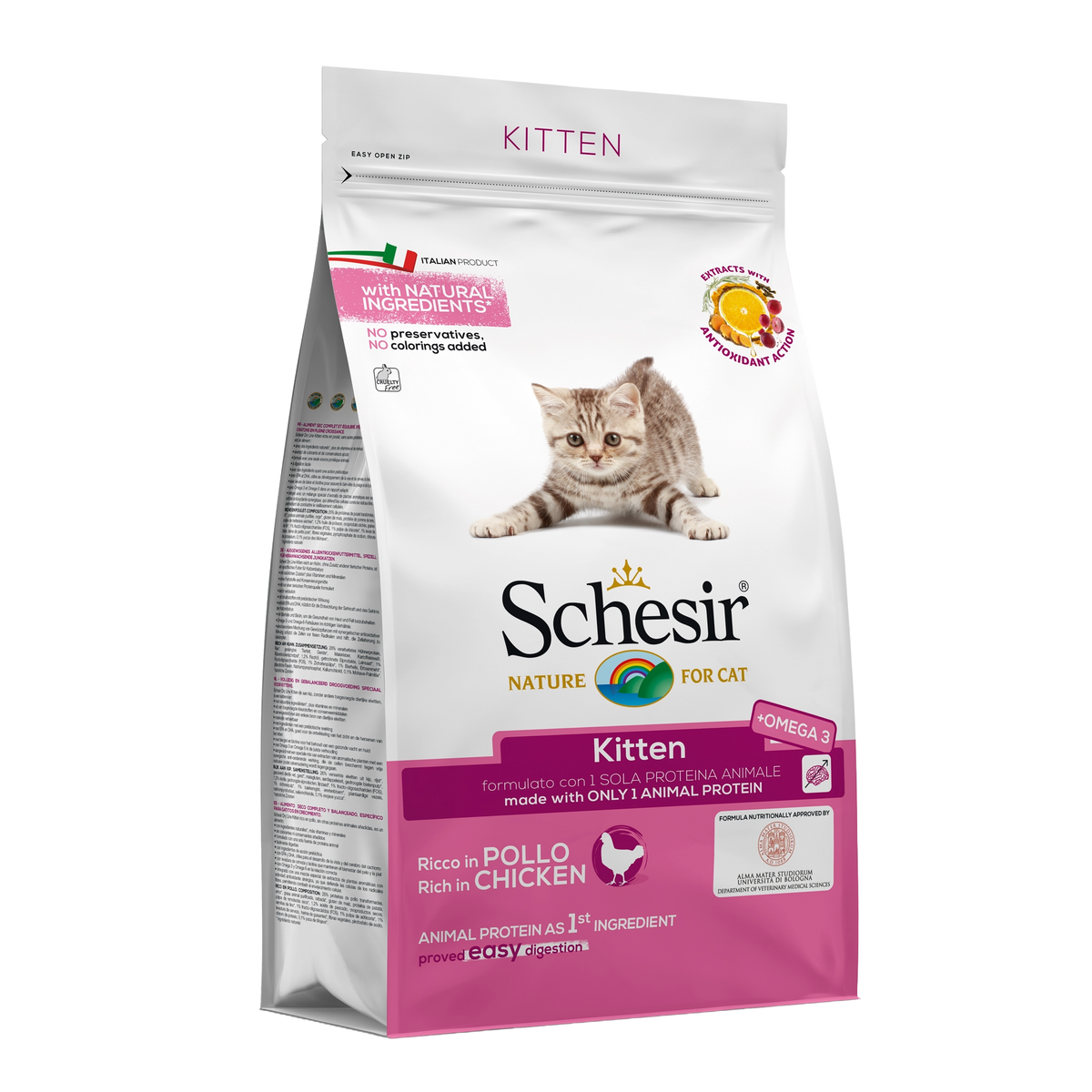 Schesir Kitten chicken dry cat food, 1.5 kg
