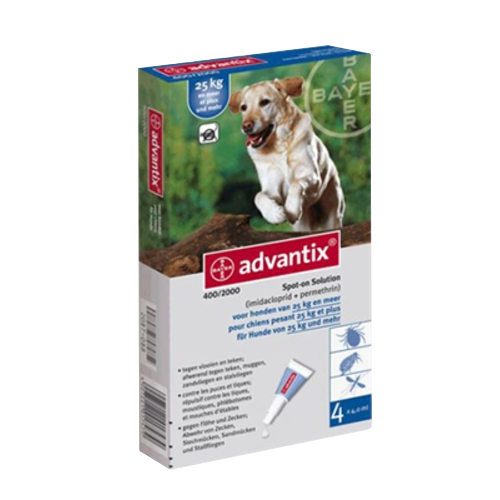 Advantix spot-on for dogs over 25 kg, 4 pipettes