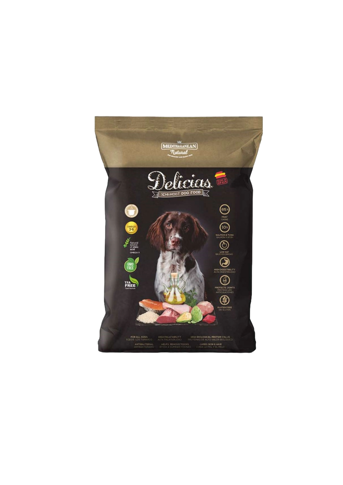 Mediterranean Delicias semi-moist dog food, 1.5 kg