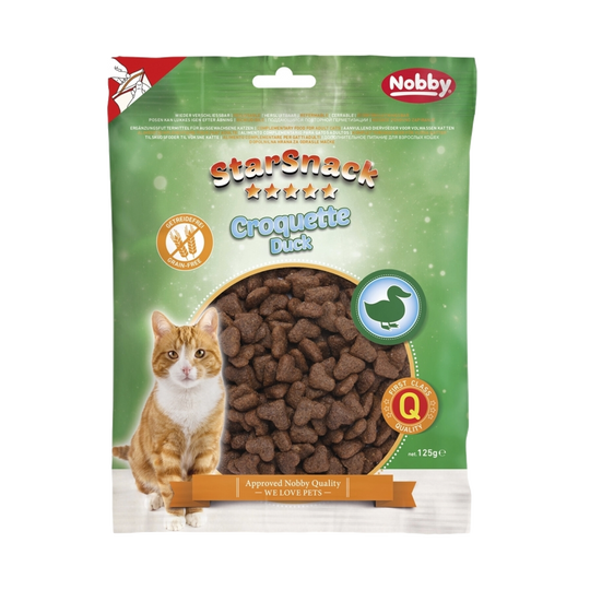 StarSnack Croquette grain-free duck cat treat, 125 g