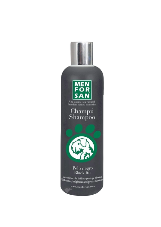 Menforsan shampoo for black coats with mink oil
