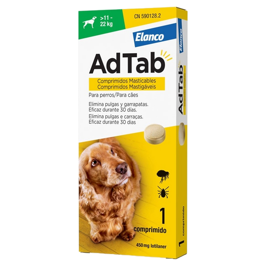 AdTab 450 mg flea and tick tablet for dogs over 11 to 22 kg