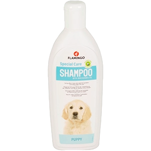 Flamingo puppy shampoo with macadamia oil