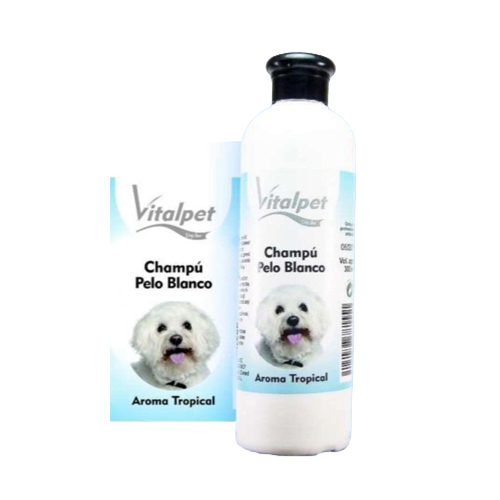 Shampoo for white-coated dogs