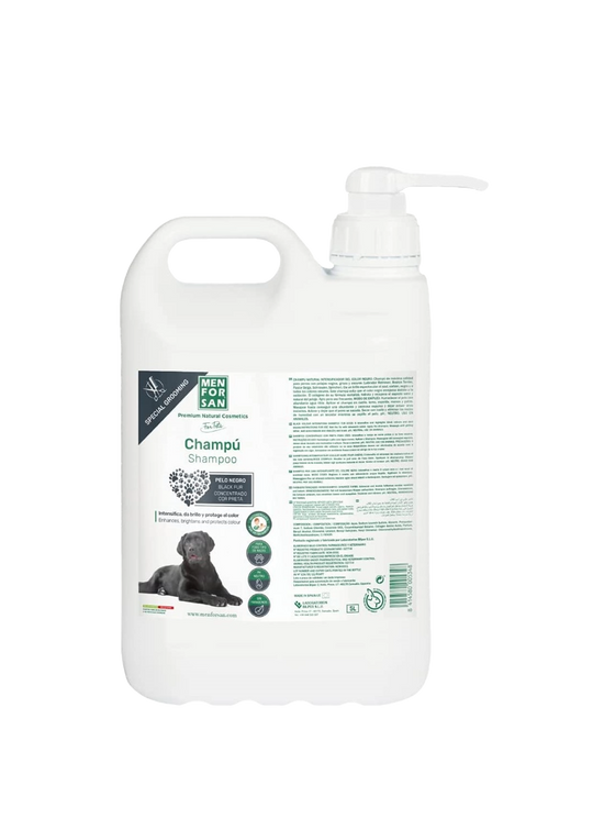 Menforsan shampoo for black-coated dogs