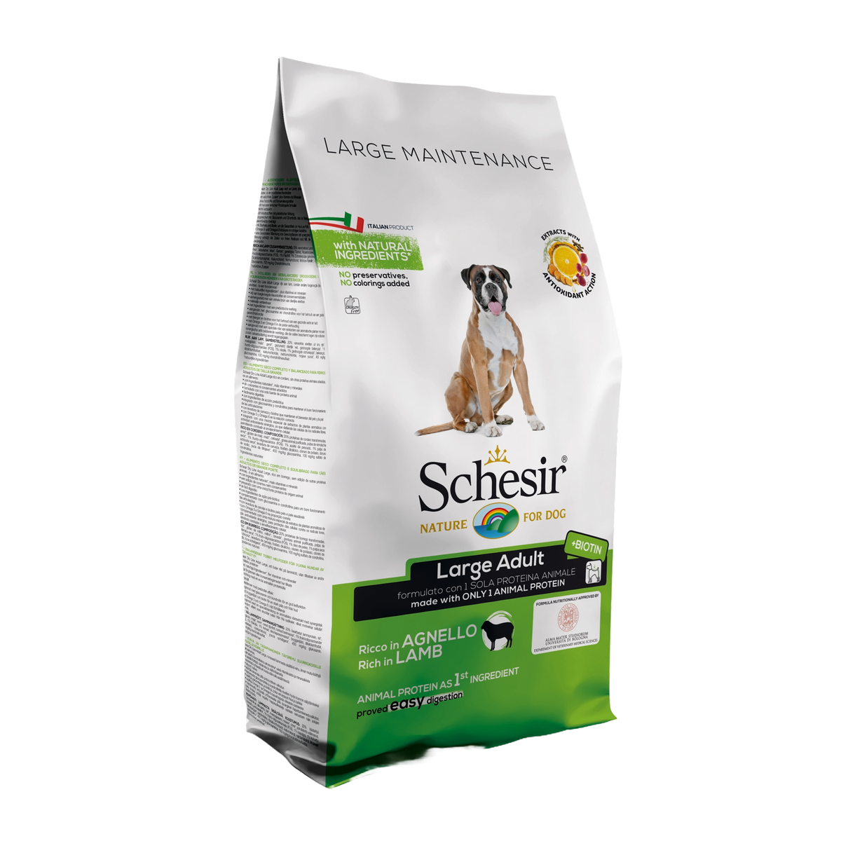 Schesir Large lamb dry dog food, 12 kg
