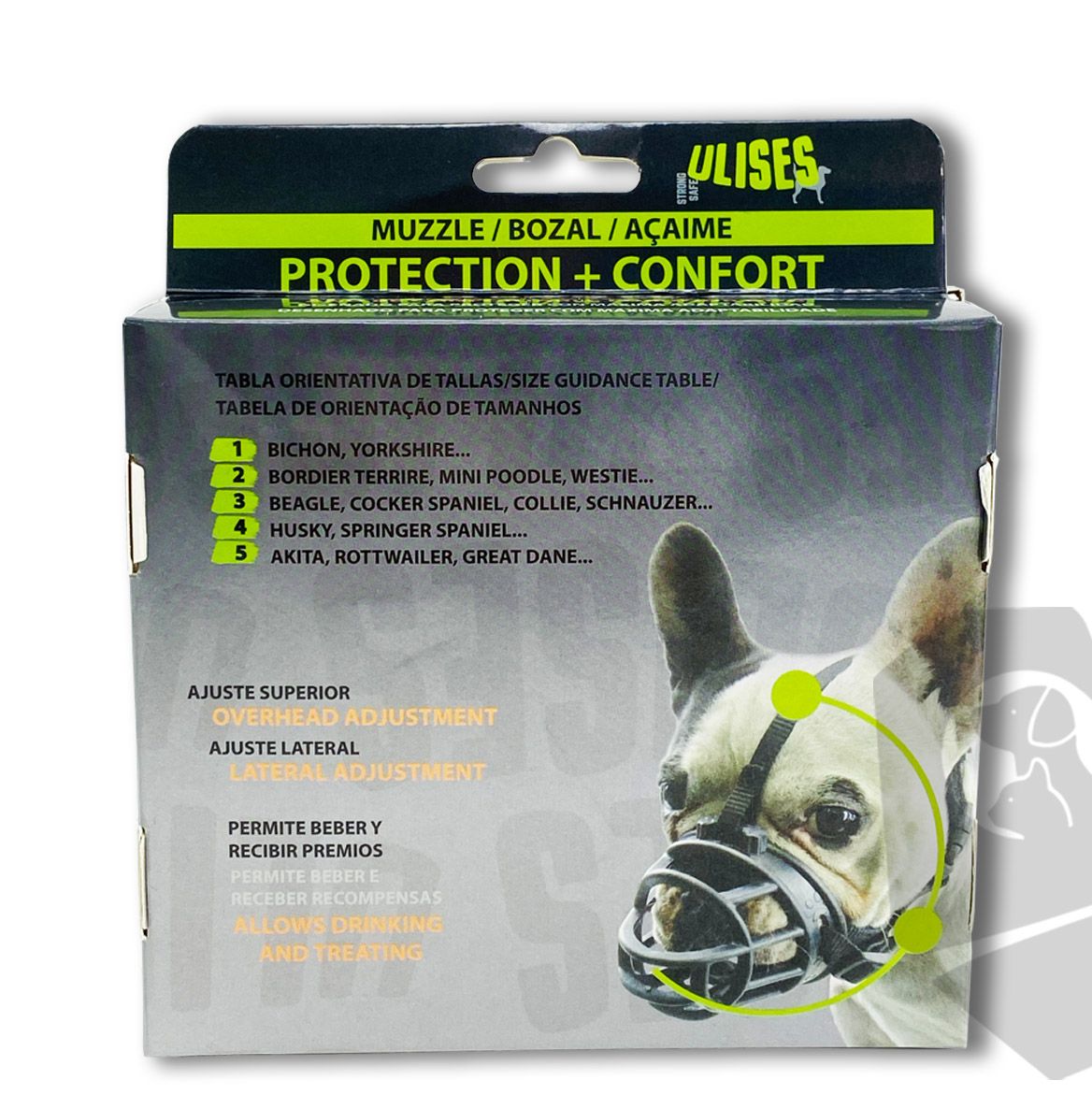 Elastic silicone dog muzzle
