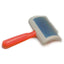Plastic slicker brush for dogs, size 1 (medium)