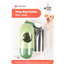 Dog poo bag dispenser with carabiner