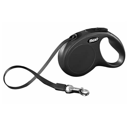 Flexi Compact retractable dog lead, tape, size 2 (S)