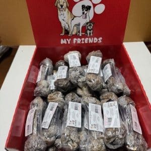 Fish knotted bone dog chews