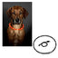 Black LED dog collar