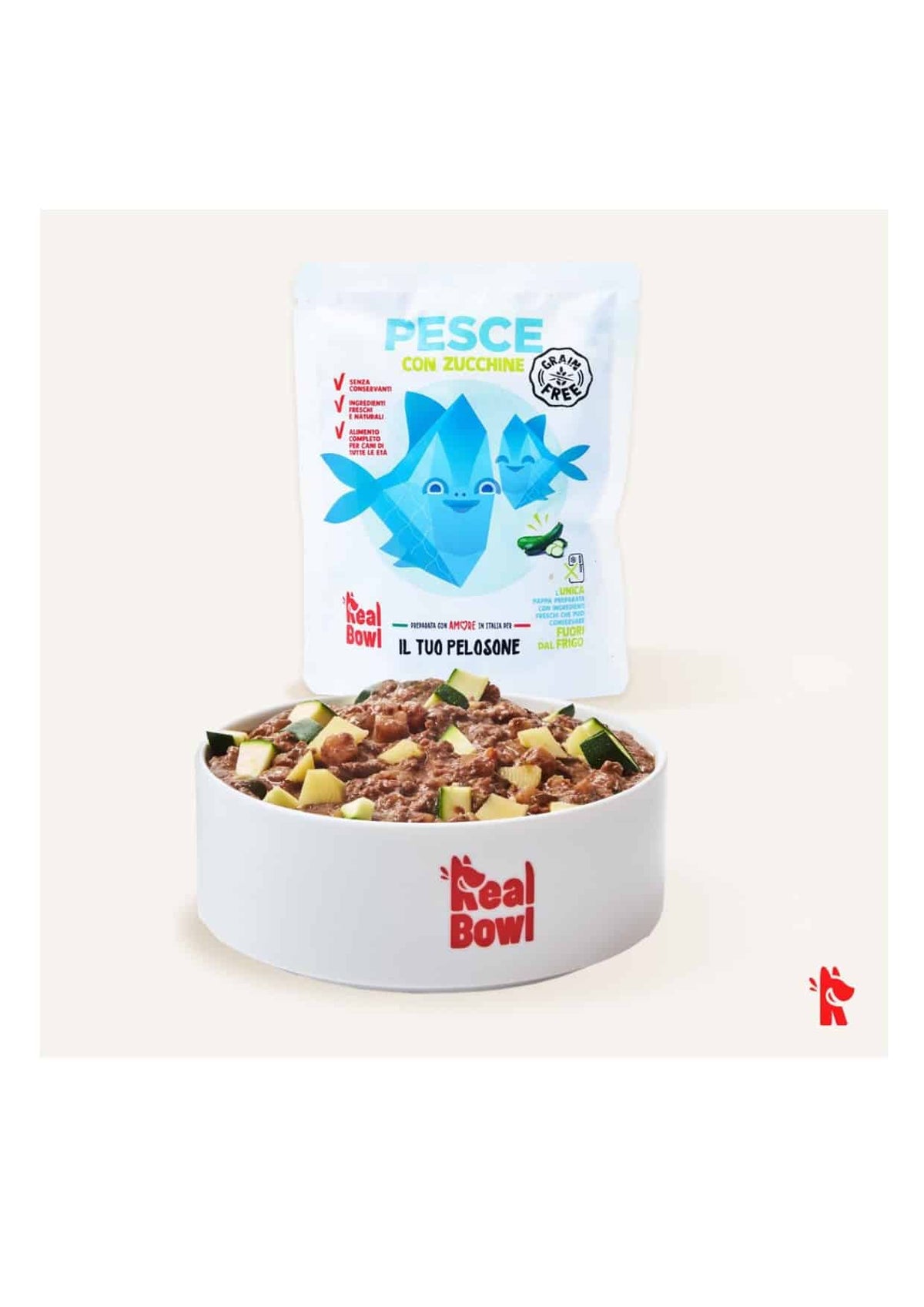 Real Bowl fresh pork wet cat food, 80 g – image 2
