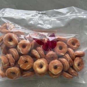 Mini chicken donut dog chews, 1 kg