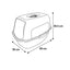 Lexie green covered cat litter tray – image 2