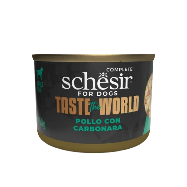 Schesir chicken with carbonara wet dog food, 150 g