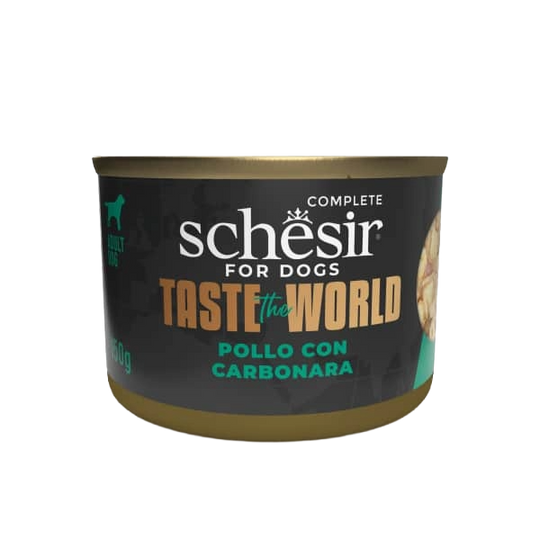 Schesir chicken with carbonara wet dog food, 150 g