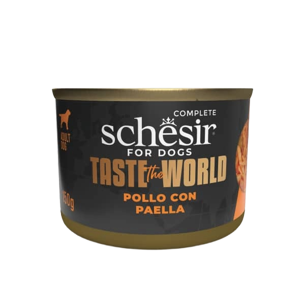 Schesir chicken with paella wet dog food, 150 g