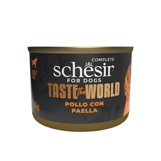 Schesir chicken with paella wet dog food, 150 g
