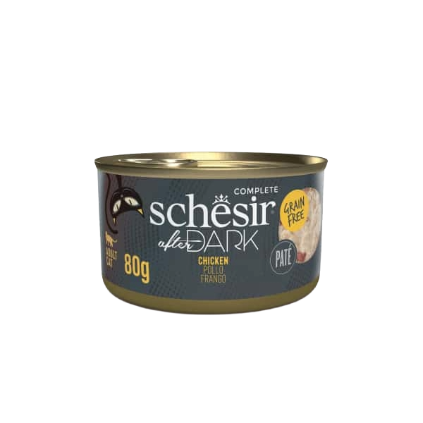 Schesir After Dark chicken pâté wet cat food, 80 g