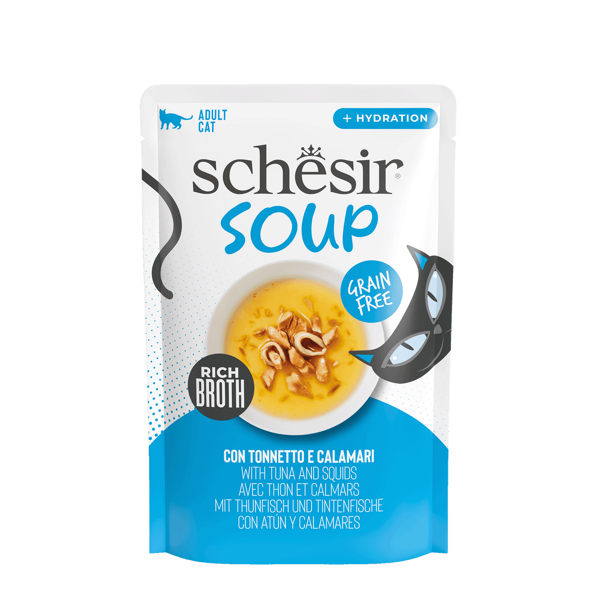 Schesir Cat Soup Tuna with Squid 40 g