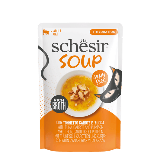 Schesir Cat Soup Tuna with Carrot and Pumpkin 40 g