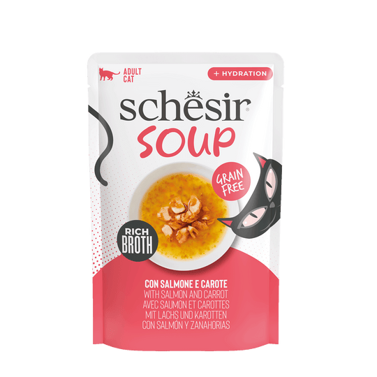 Schesir Cat Soup Salmon with Carrot 40 g