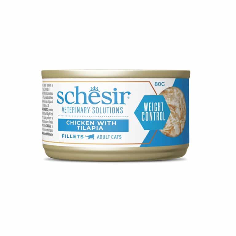 Schesir Weight Loss diet chicken with tilapia fillets wet cat food – image 2