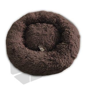 Calming donut dog bed, brown, 50 cm