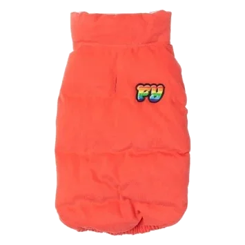 Cotton padded dog coat FuzzYard Ashbury in vintage red