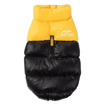 Padded dog coat FuzzYard East Harlem in yellow