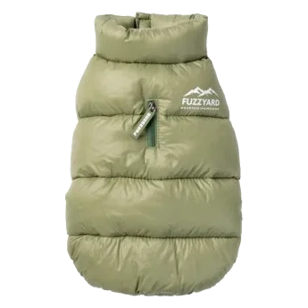 FuzzYard East Harlem puffer dog coat in khaki