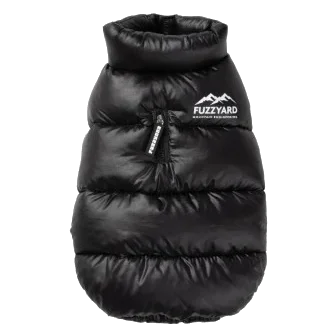 FuzzYard East Harlem puffer dog coat in black