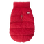 Padded dog coat FuzzYard Mosman in red with corduroy collar