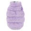 Teddy dog coat FuzzYard The Vaucluse in lilac