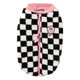 FuzzYard Ollie Pink Check Sherpa Dog Coat