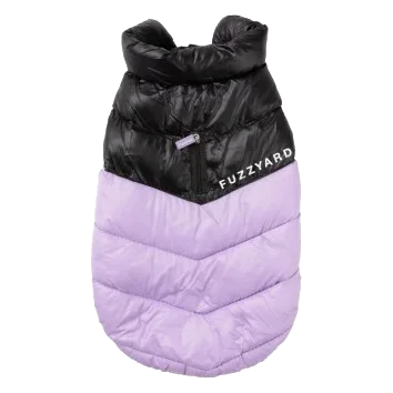 Padded dog coat FuzzYard South Harlem in lilac